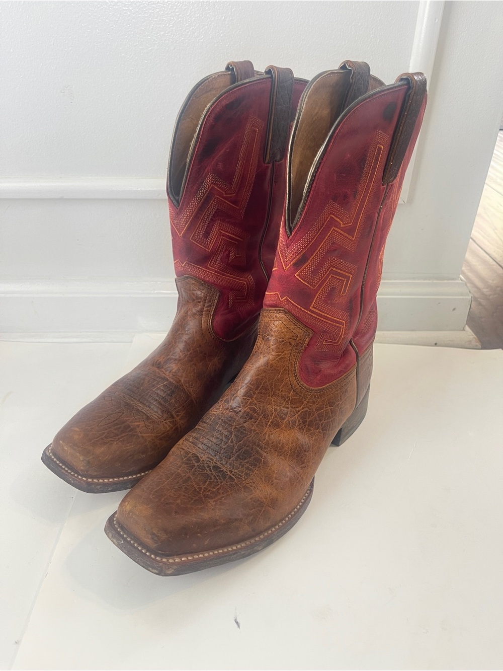 Cody James Weldon Cowboy Boots Red Brown Mens Size 8.5D Western - Picture 3 of 9